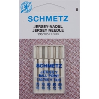 SCHMETZ - 5 jersey needles size 70-90 (Combi)/flat piston
