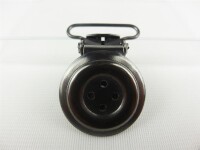 Rohling Hosenträgerclip 25 mm platinium