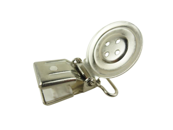 Rohling Hosenträgerclip 35 mm silber