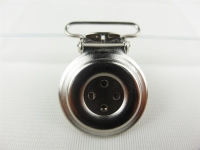 Rohling Hosenträgerclip 35 mm silber