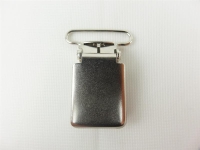 Suspender clip model square 20 mm silver