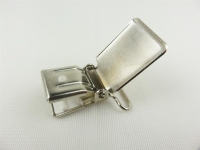 Suspender clip model square 30 mm silver