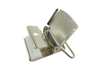 Suspender clip JUMBO model square 40 mm silver