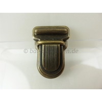 Plug lock/folder lock - 34 mm old brass
