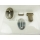 Plug lock/folder lock - 34 mm old brass
