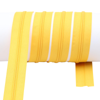 Endless zippers loose - per meter - spiral (5mm) rapeseed...