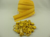 Zipper 5 mm spiral rapeseed yellow