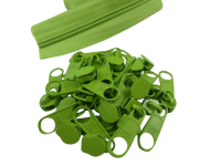 Zipper 5 mm spiral apple green
