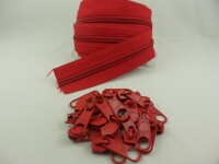 Zipper 5 mm Spirale rot