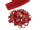 Zipper 5 mm spiral red