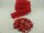 Zipper 5 mm spiral red