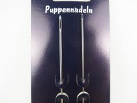 Doll needles set of 2 120mm - 1mm & 1.5mm Made in Germany