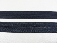 Folding rubber band / edging rubber band - 14 mm / folded only 7 mm - black
