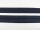 Folding rubber band / edging rubber band - 14 mm / folded only 7 mm - black