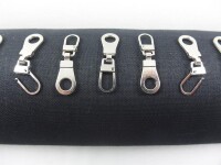 Zippergriff / Ersatzschiebegriff /  Reperaturzipper/ Schiebergriff silber