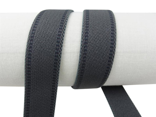 Gurtbänder elastisch Modell 70er, 30 mm grau 45 %-elasthan