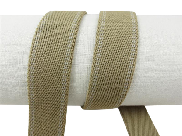 Webbing straps elastic model 70s, 30 mm beige 45% elastane