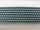 Webbing straps elastic model 70s, 30 mm green-white 45% elastane