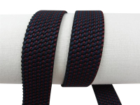 Webbing straps elastic model 70s, 30 mm blue-red 45%...