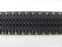 Webbing straps elastic model 70s, 30 mm brown-beige 45% elastane