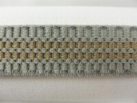 Webbing straps elastic model 70s, 30 mm beige-bronze 25% elastane