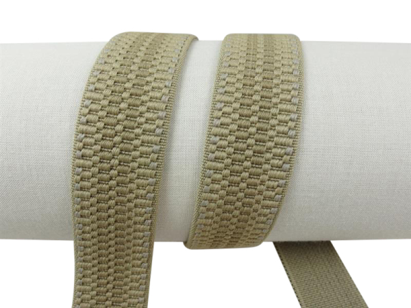 Gurtbänder elastisch Modell 70er, 30 mm natur-beige 25 %-elasthan