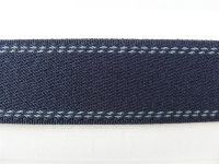 Gurtbänder elastisch Modell 70er, 30 mm marineblau 25 %-elasthan