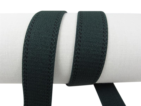 Webbing straps elastic model 70s, 30 mm grey-green 25% elastane
