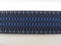 Webbing straps elastic model 70s, 30 mm graphite blue 25% elastane