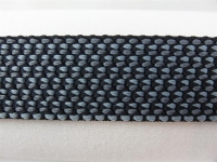Gurtbänder elastisch Modell 70er, 30 mm schwarz-grau 25 %-elasthan