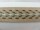 Webbing straps inelastic model 70s, 30 mm beige-brown