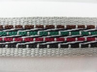 Webbing straps, inelastic model 70s, 30 mm grey-colored