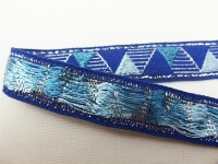 Webband Modell "Dreieck"  blau-silber