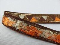 Web band model "Triangle" brown-gold