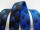 Paw webbing double-sided 25 mm black-blue