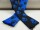 Paw webbing double-sided 25 mm black-blue