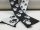 Paw webbing double-sided 30 mm black and white
