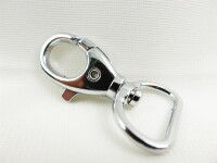Karabinerhaken klein 20 mm - silber
