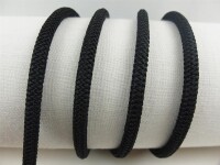 Rubber cord 6 mm black