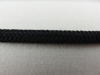 Rubber cord 6 mm black