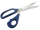 MUNDIAL fabric scissors "medium" - Cushion Pro with soft handle blue - "10 inches (25.4 cm)