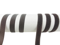 Velcro FIX for sewing on 20mm dark brown / 100% nylon