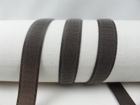 Velcro FIX for sewing on 20mm dark brown / 100% nylon