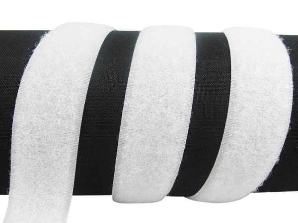 Klettband-Flauschseite zum Aufnähen 20 mm weiß