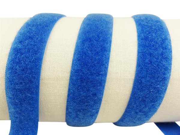 Klettband-Flauschseite zum Aufnähen 20 mm königsblau
