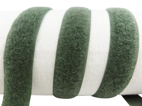 Klettband-Flauschseite zum Aufnähen 20 mm otangrün
