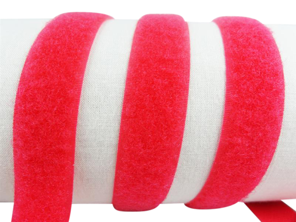 Velcro fleece side for sewing on 20 mm red