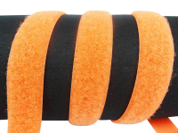Velcro fleece side for sewing on 20 mm orange