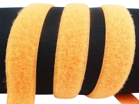 Velcro fleece side for sewing on 20 mm neon orange