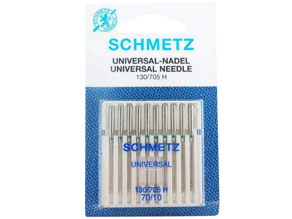 SCHMETZ - Großpackung -10 Universal-Nadeln Stärke 70 / Flachkolben